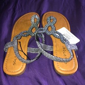 Gold toe sandals